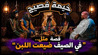 خيمة فصيح | هل تتوقع!؟ قصة مثل.. "في الصيف ضيعت اللبن"