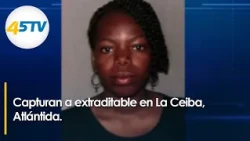 Capturan a #extraditable Harlin Clariza Spicer Clark en La Ceiba, Atlántida.