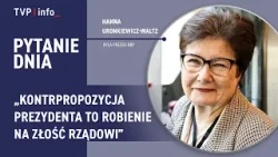 Hanna Gronkiewicz-Waltz: Kontrpropozycja prezydenta to robienie na złość rządowi | PYTANIE DNIA