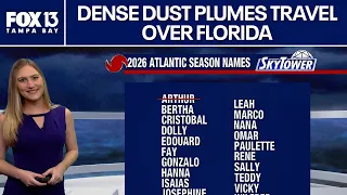 Dense plumes of Saharan dust travel over Florida