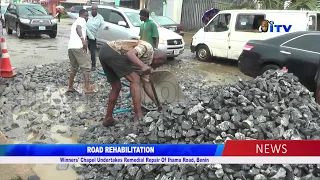 ROAD REHABILITATION: Winners' Chapel Undertakes Remedial Repair Of Ihama Road, Benin