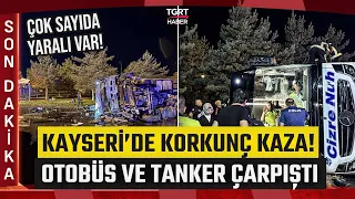 #BREAKINGNEWS | Terrible Accident in Kayseri! Bus and Tanker Collide: Many Injured! - TGRT Haber