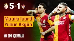 ?️ Mauro Icardi ve Yunus Akgün'ün maç sonu açıklamaları | #GSvEYP