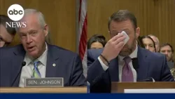 Sen. Mullin gets tearful discussing Trump's hospital visit to his son