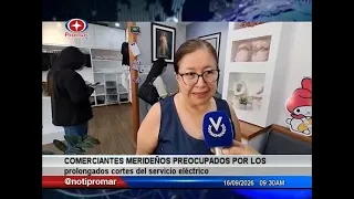 Comerciantes merideños preocupados por los prolongados cortes del servicio eléctrico