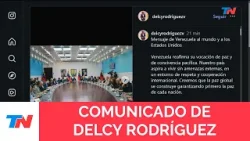 Delcy Rodríguez: "Presidente Trump, nuestros pueblos merecen la paz" Delcy Rodríguez: "Presidente Trump, nuestros pueblos merecen la paz"