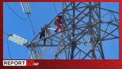 Elbasan/ Shtylla e tensionit rrezikonte të binte, nisin punimet për demontimin e saj! Elbasan/ Shtylla e tensionit rrezikonte të binte, nisin punimet për demontimin e saj!
