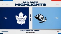 NHL Highlights | Maple Leafs vs. Mammoth - October 13, 2026
