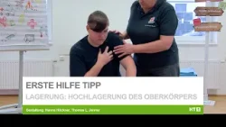 Erste Hilfe: Lagerung - Erhöhter Oberkörper Erste Hilfe: Lagerung - Erhöhter Oberkörper