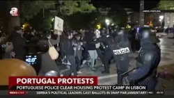 Portuguese Police Clear Housing Protest Camp in Lisbon