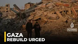 Displaced Gaza families urge reconstruction as life in tents drags on