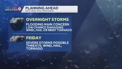 Wednesday's severe weather brings increased flooding risk overnight into Thursday morning