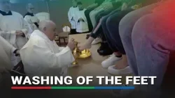 Pope visits female prison for Easter period foot-washing ritual | ABS CBN News