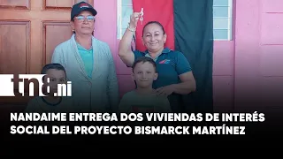 Two Nandaime families receive the keys to their new homes