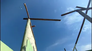 Turbonada derriba techo del play de softbol en Castañuelas