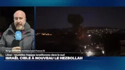 Israël mène de nouvelles frappes dans le sud du Liban après un appel à évacuer • FRANCE 24