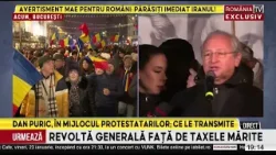 Dan Puric, în mijlocul protestatarilor din București  Ce le transmite?