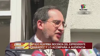Diputado nacionalista reafirma inocencia del expresidente Hernández