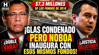 NO ERA QUE SE ROBARON TODO? NOBOA ENTREGA OBRA FINANCIADA POR LA LEY DE SOLIDARIDAD DE CORREA