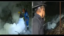 A small fire in a carpentry shop in the La Esperanza neighborhood mobilizes United Firefighters