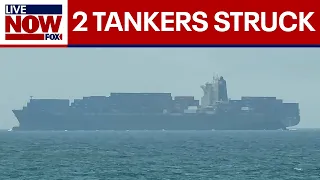 Iran claims strikes on 2 oil tankers in Strait of Hormuz
