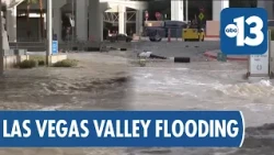 [RAW VIDEO] Flood waters behind The LINQ in Las Vegas