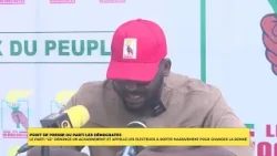 POINT DE PRESSE : LE PARTI ''LES DÉMOCRATES''