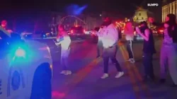 В результате захвата улиц женщина получила травмы, жители в шоке.