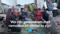 Ahmed en zijn familie verbreken hun vasten tussen de ruïnes in Gaza | RTL Nieuws