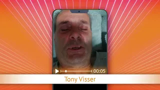 TV Oranje app video message - Tony Visser