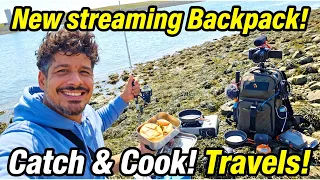 New Streaming Backpack! Catch & Cook! Europa Travels!