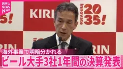 【アサヒ除くビール大手3社】去年1年間の連結決算発表  海外事業で明暗分かれる