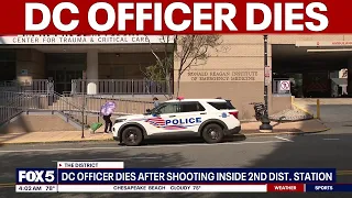 DC officer dies from critical gunshot inside police station | FOX 5 AT 4AM