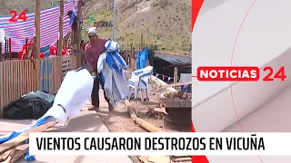 Winds cause damage at La Pampilla festival in Vicuña