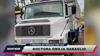 ACONTECER 2nd 09/16 EMILIA RABAGLIO 5 ARRESTED FOR RURAL ROBBERY