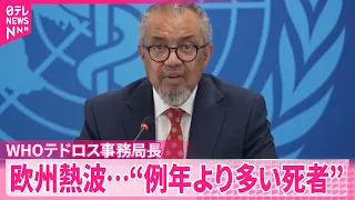 【ヨーロッパを襲う熱波】WHO“例年と比べ1300人以上多い死者”