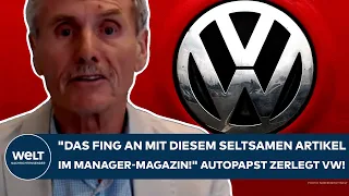 GERMANY: "It started with that strange article in Manager Magazin!" Auto expert stunned by VW