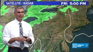 A Nice Sunday With an Isolated Chance for PM Precipitation