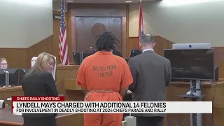 Lyndell Mays charged with 14 more felonies in Chiefs rally shooting