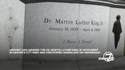 Martin Luther King Jr. monument in Denver’s City Park vandalized overnight