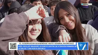EL GOBERNADOR BONAERENSE VISITÓ GENERAL RODRÍGUEZ