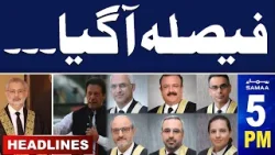 Samaa News Headlines 5PM | Chief Justice And Shehbaz Sharif Meeting | 28 March 2024 | SAMAA TV