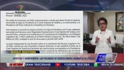 Gratitud y compromiso: las palabras de Rebeca Raquel Obando este jueves