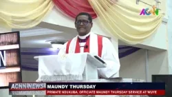 Примат Ндукуба в соборе Адвента в Великий четверг. Примат Ндукуба в соборе Адвента в Великий четверг.