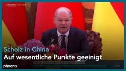 Bundeskanzler Olaf Scholz bei seinem Besuch in China am 16.04.24