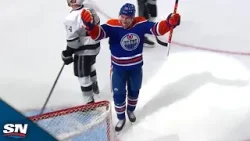 Oilers' Zach Hyman scores first career playoff hat trick