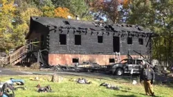 14 fire departments needed to extinguish blaze that destroyed Windham log cabin