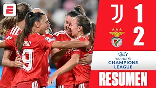 JUVENTUS fue sorprendido por BENFICA y cayór 2-1 en el arranque del torneo | Women Champions League
