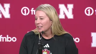 Head Coach Dani Busboom Kelly at Pre-Season Husker Volleyball Press Conference