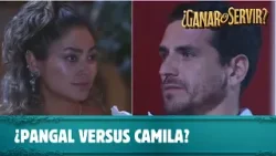 Pangal molesto con Camila por haberle dicho falso | ¿Ganar o Servir? | Canal 13